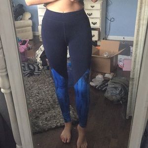 Navy and Electric Blue Under Armour Gym Leggings